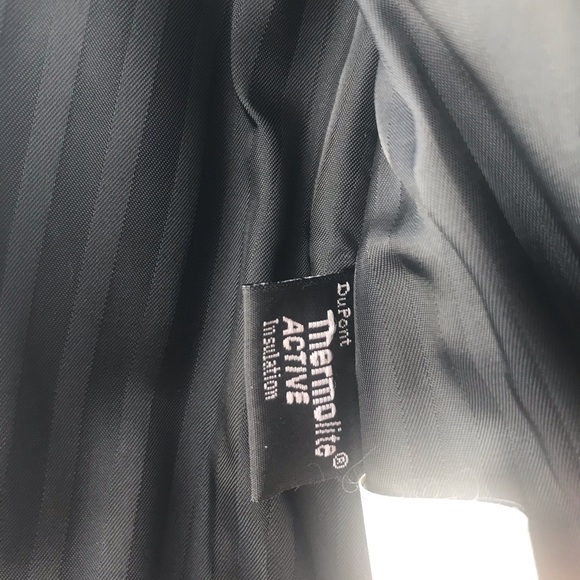 Danier Genuine Leather Black Jacket/Trench Coat - Picture 8 of 10